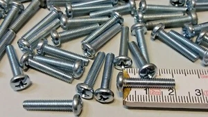 12 Stück   M4 x 20mm  -  DIN 7985 4.8 verzinkte Linsenkopfschrauben Kreuzschlitz - Bild 1 von 4