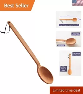Extra Long Handle Wooden Spoon for Cooking - Giant Beechwood Stirring Utensil - Picture 1 of 11