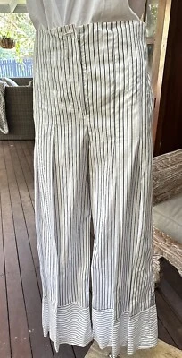 Pantalón TOME NYC Mujer Plisado PIERNA ANCHA Talla 2 Nuevo sin Etiquetas ¡Precioso! Foto 1 de 4