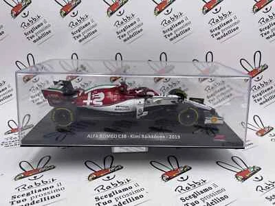 DIE CAST " ALFA ROMEO C38 KIMI RAIKKONEN 2019 " + BOX AUTO DA CORSA 1/24 - Immagine 1 di 2