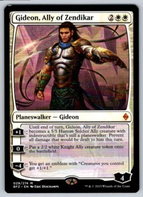2015 Battle for Zendikar Gideon, Ally of Zendikar Mythic #29 - Image 1 of 2