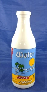 Vintage Milk Glass Carlton Quart Milk Bottle Beach Scene Collectible Dairy - Picture 1 of 6