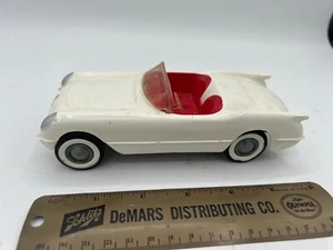 VINTAGE PMC WHITE 1953 OR 1954 CHEVROLET CORVETTE CONVERTIBLE DEALER PROMO CAR - Picture 1 of 15
