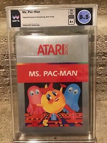 SEALED Ms. Pac-Man WATA 8.5 A+ for Atari 2600, 1988 Vintage Rare Not CGC VGA
