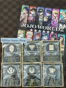 JOJO WORLD 2 Metal Can Badge 6 types w / Flyer JoJo's Bizarre Adventure - Picture 1 of 23
