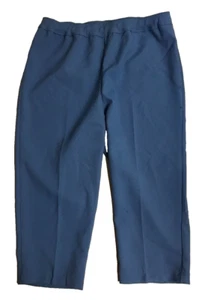 Levi's Bend Over Pants Womens 16W 34W x 21L Blue Elastic Waist Pull On Cropped - Picture 1 of 9