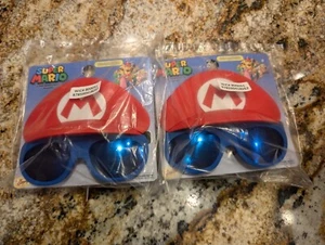 NEW Super Mario kids sunglasses Shades gift Costume Nintendo- Lot Of 2 - Picture 1 of 1