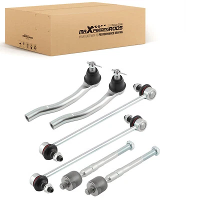 6pcs Front Sway Bars + Inner Outer Tie Rod End Set for 2007 2008-2013 Acura MDX - Image 1 of 4