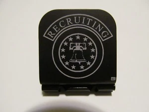 Military Recruiter Shoulder Patch Laser Etched Aluminum Hat Clip Brim-it - Picture 1 of 9
