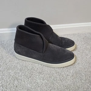 Mulo Mens Suede Chukka Ribbed Knit Boots Slippers Brown Sz 8.5 Check Measurement - Picture 1 of 11