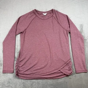 Danskin Sweatshirt Women’s Large Pink Long Sleeve Round Knit Pullover Dance Yoga - Bild 1 von 6