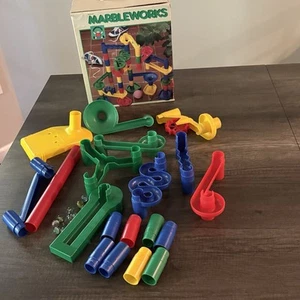 Vintage 1988 Discovery Toys Original MarbleWorks Murmelbahn mit Karton unvollständig - Bild 1 von 11