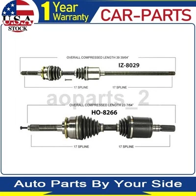 2 ejes delanteros TrakMotive CV eje conjunto para Isuzu Trooper 3,2 L 1994 1993 1992_AR Foto 1 de 3