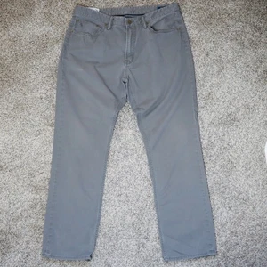 Polo Ralph Lauren schmale gerade Passform Hose Herren 36 x 32 grau 5 Taschen Smart Freizeit - Bild 1 von 14