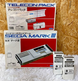 Junk SEGA MARK 3 III Console w/ Box, AC Adapter + Telecom Pack No RF Cable Japan