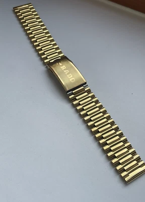 RADO Diastar 18mm watch Bracelet Yellow Gold Plated Colour - Image 1 of 4