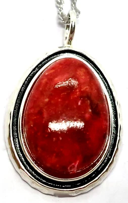 Nuevo con Etiqueta JTV Caja BBJ Coral y Negro Esmalte Plata Esterlina Colgante 18-20" Cadena Foto 1 de 4