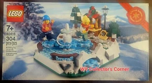 LEGO Retirado Juego Especial de Temporada 40416 Pista de Patinaje sobre Hielo Nuevo y Sellado de Fábrica - Imagen 1 de 7