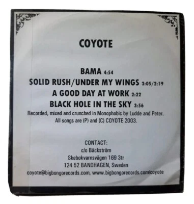 COYOTE 4song CD 2003 | Promo CD | Sweden Rock | Big Bongo Records - Bild 1 von 3