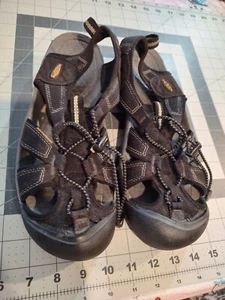 Keen Whisper Black Waterproof Nylon Hiking Camping Sandals Womens Sz 9 - Picture 1 of 9