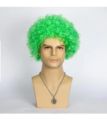 Nuevo con etiquetas Peluca Sintética Rizada Afro Unisex Mujeres Hombres Juegos con disfraces  Foto 1 de 4