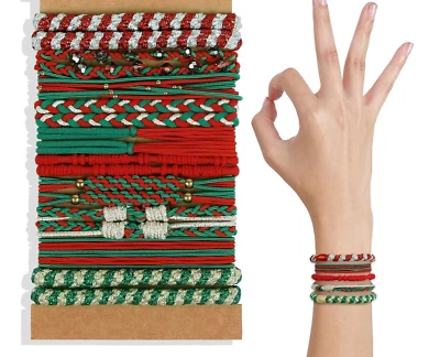 20 Pcs Christmas Hair Ties Elastic Boho Hair Tie Bracelets for Women Non Damage - Image 1 of 4