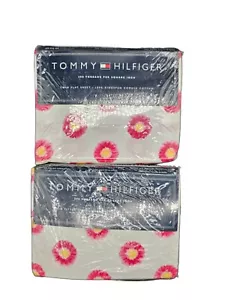 Tommy Hilfiger Lafayette Square Daisy Twin Flat Sheet/ Twin Fitted Sheet Set New - Picture 1 of 9