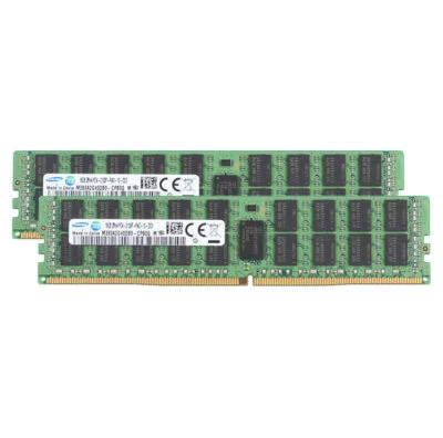 SAMSUNG 2pcs 2x16GB 2RX4 PC4-2133P PC4-17000R DDR4 REG-ECC DIMM Server Memory - Image 1 of 4