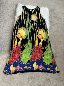 Dee Dee’s Maxi Dress Sz 2X 100% Rayon Beach Vibes - Picture 1 of 15