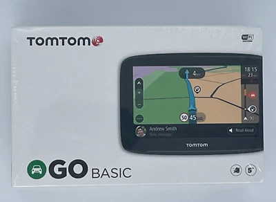 TomTom GO Basic 5" EU45 T Navi – WiFi, Traffic, Karten Europa, Radarkameras NEU - Bild 1 von 4