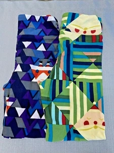 LULAROE Child Stretchy Slim Fit Lot of 2 Casual Holiday Theme Legging Pants - Picture 1 of 8