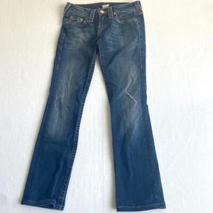 Jeans blu True Religion donna taglia 26” vita bassa skinny tasche con patta - Foto 1 di 8