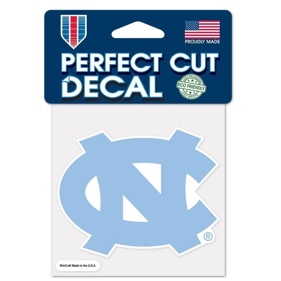 North Carolina Tar Heels 4"x4" Perfect Cut Car Decal [NEW] Auto Sticker Emblem - Image 1 of 1