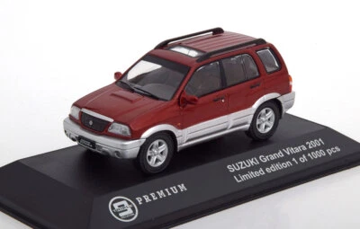 Suzuki Vitara 2001 Dark Red IN Metallo Argento TRIPLE9 T9P10031 1:43 1000 Pezzi - Immagine 1 di 3