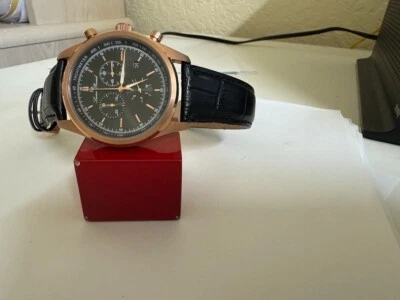 NOS Men's Lucien Piccard LP-11570-RG-01 Eiger Chronograph watch 41mm - Image 1 of 4