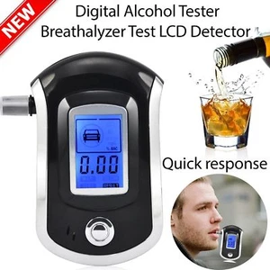 LCD Digital police breath breathalyzer test alcohol analyzer detector AT6000 - Picture 1 of 1