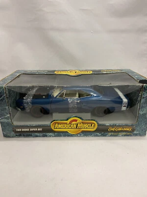 Ertl/American Muscle 1/18: 1969 Dodge Super Bee 440 Six-Pack Blue - Image 1 of 4