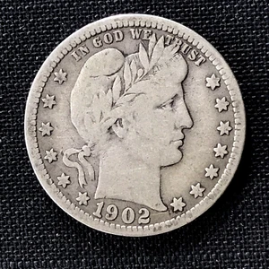 1902 P Friseur Quarter "LIBERTY" Stirnband - USA Münzen: Silber 25C - Bild 1 von 4