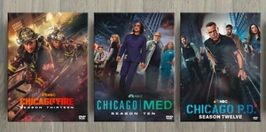 Chicago MED season 10+Chicago PD season 12+Chicago Fire Season 13 NEW US DVD - Imagen 1 de 2
