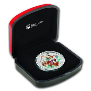 2016 Australia 1 oz Silver Lunar Monkey King Proof (Colorized) with Box and COA - Picture 1 of 3
