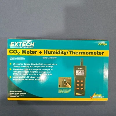 Extech CO250 Portable Indoor Air Quality CO2 Meter/Datalogger
