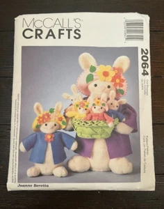 McCalls Crafts 2064 Joanne Beretta Easter Bunnies Mama Girl Bunny 11 20 Uncut - Picture 1 of 4