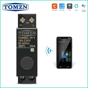 Din Rail WIFI Circuit Breaker Smart Switch Remote Control by Smart Life TUYA 