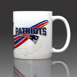 New England Patriots Kaffeebecher 11 Unzen KOSTENLOSER VERSAND!! - Bild 1 von 3