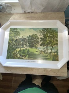 MCM Melamine Tray Sea Food American New England Summer Scene - Picture 1 of 5