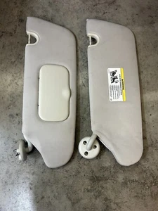 Sun Visor Set 08-16 Dodge Grand Caravan Chrysler Town Country Homelink Gray OEM - Picture 1 of 12