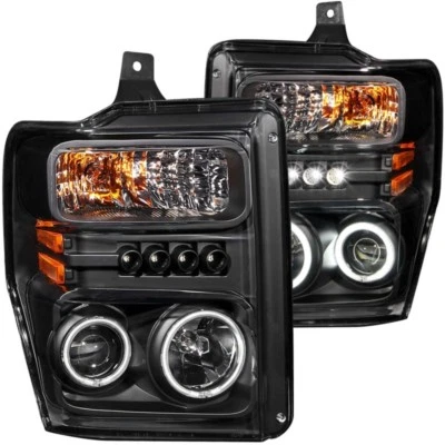 Faros proyectores ANZO para Ford F-250 2008-2010 con negro halo (CCFL) - anz111 Foto 1 de 4