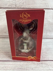 Lenox Marcel Moose Ice Fishing Annual Ornament With Fishing Reel Rod 2010 - Picture 1 of 10