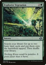 EXPLOSIVE VEGETATION - MTG Duel Decks Uncommon Sorcery