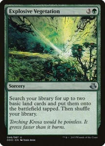 EXPLOSIVE VEGETATION - MTG Duel Decks Uncommon Sorcery - Picture 1 of 1